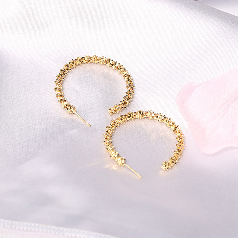 Statement Earrings - Sparkly Crystal Geometric Hexagon, Round Hoops, Vertical Bar, Teardrop Dangles, Shield Disc Drop