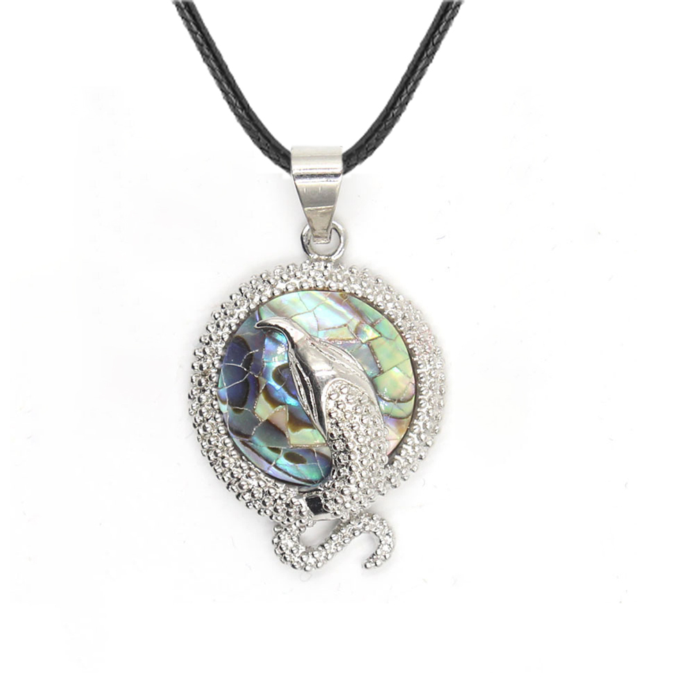 Crystal snake necklace female healing crystal necklace male energy repair crystal gem necklace