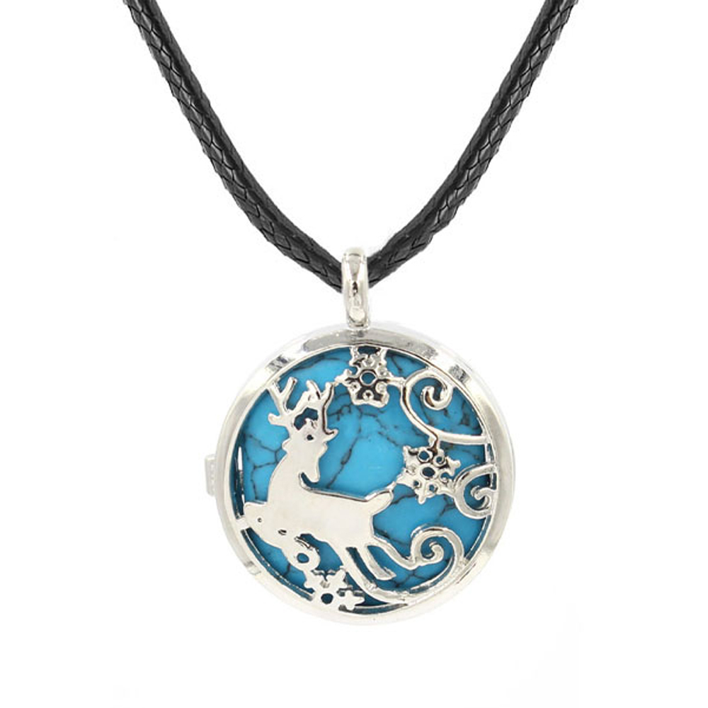 Elk Hollow Box Necklace, Healing Crystal Necklace, Spiritual Energy Gem Necklace, Gift for women and girls