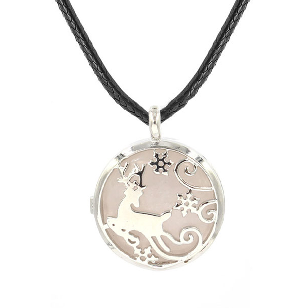 Elk Hollow Box Necklace, Healing Crystal Necklace, Spiritual Energy Gem Necklace, Gift for women and girls