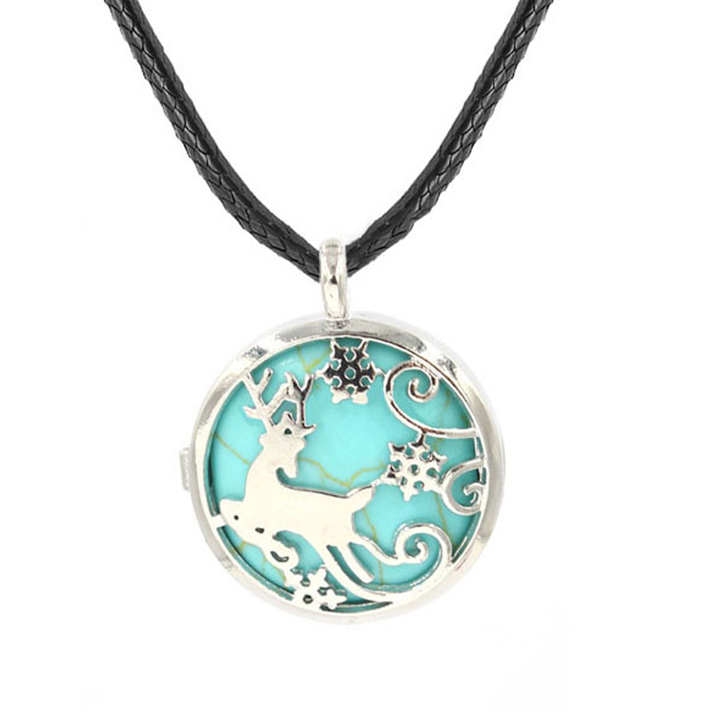 Elk Hollow Box Necklace, Healing Crystal Necklace, Spiritual Energy Gem Necklace, Gift for women and girls