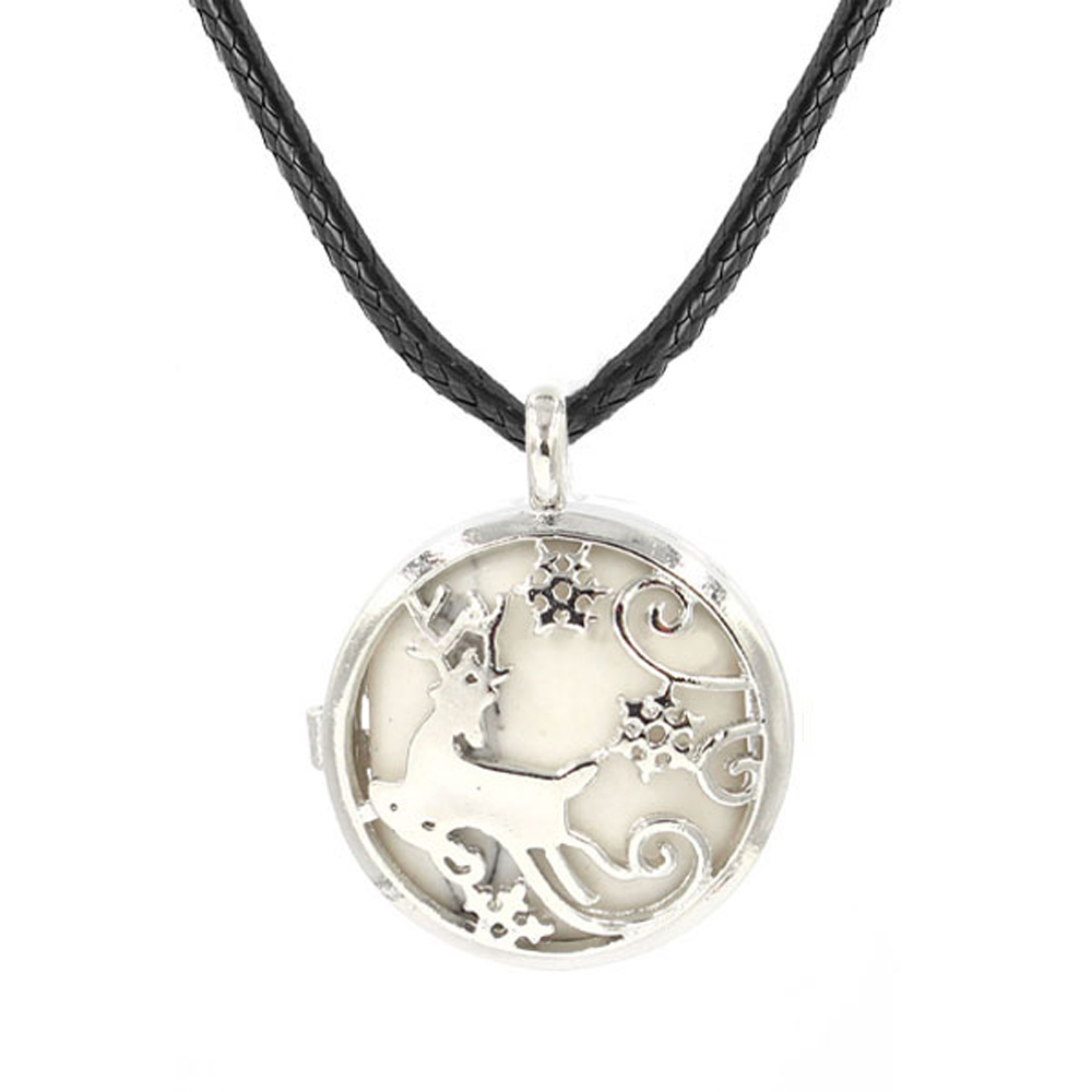 Elk Hollow Box Necklace, Healing Crystal Necklace, Spiritual Energy Gem Necklace, Gift for women and girls