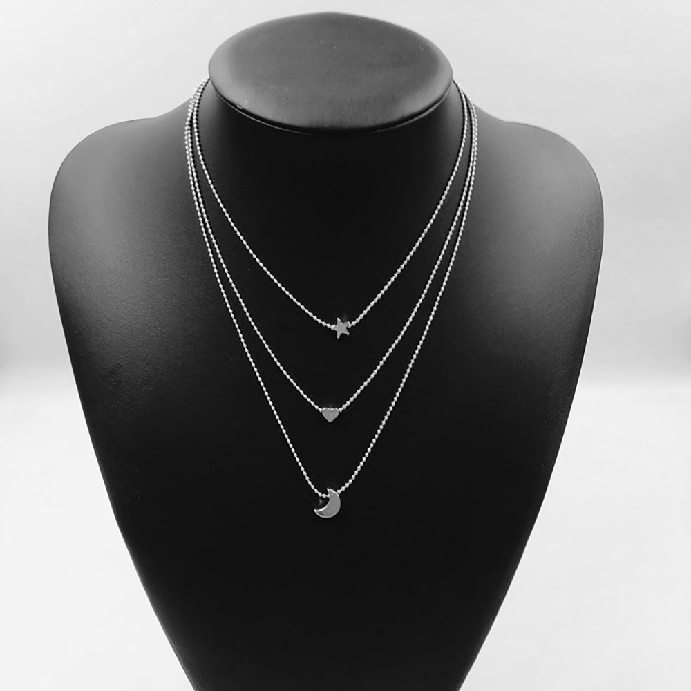 Star, moon, heart pendant necklace, delicate necklace gifts for boys and girls