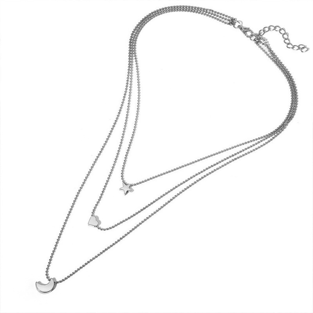 Star, moon, heart pendant necklace, delicate necklace gifts for boys and girls
