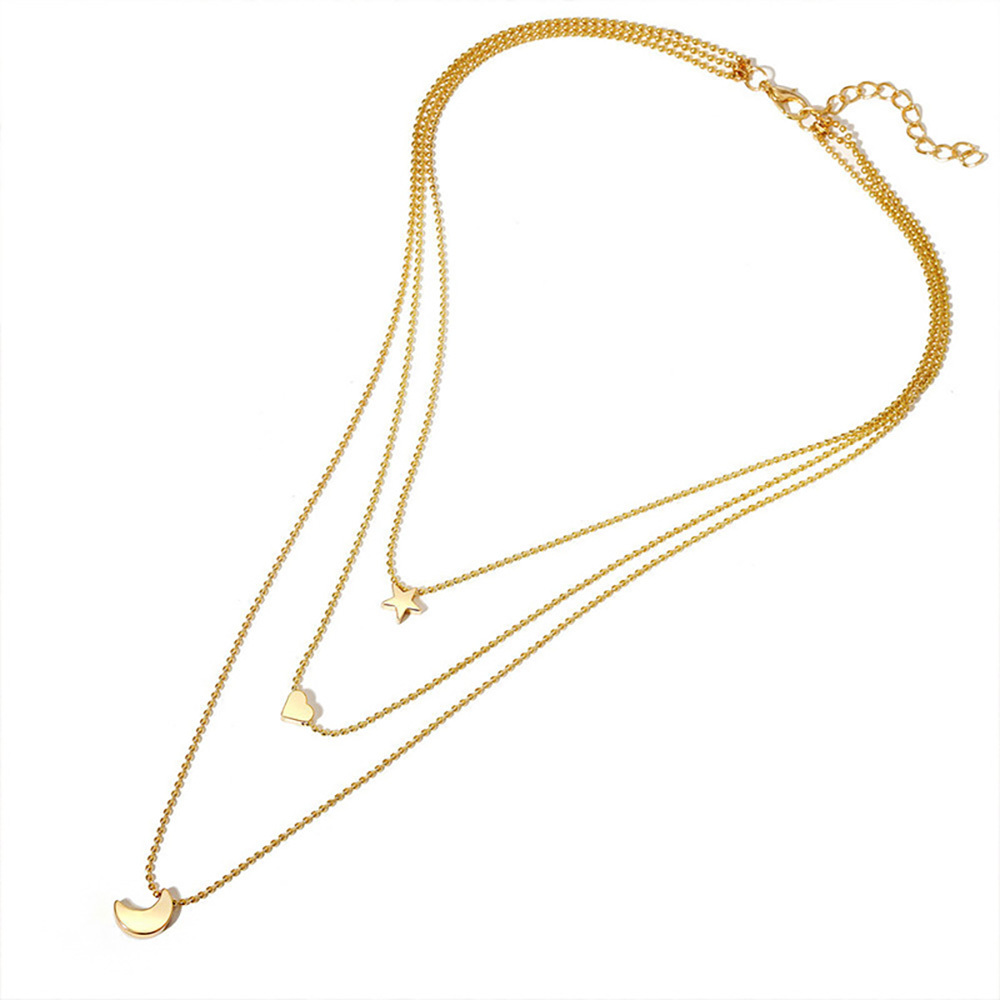Star, moon, heart pendant necklace, delicate necklace gifts for boys and girls