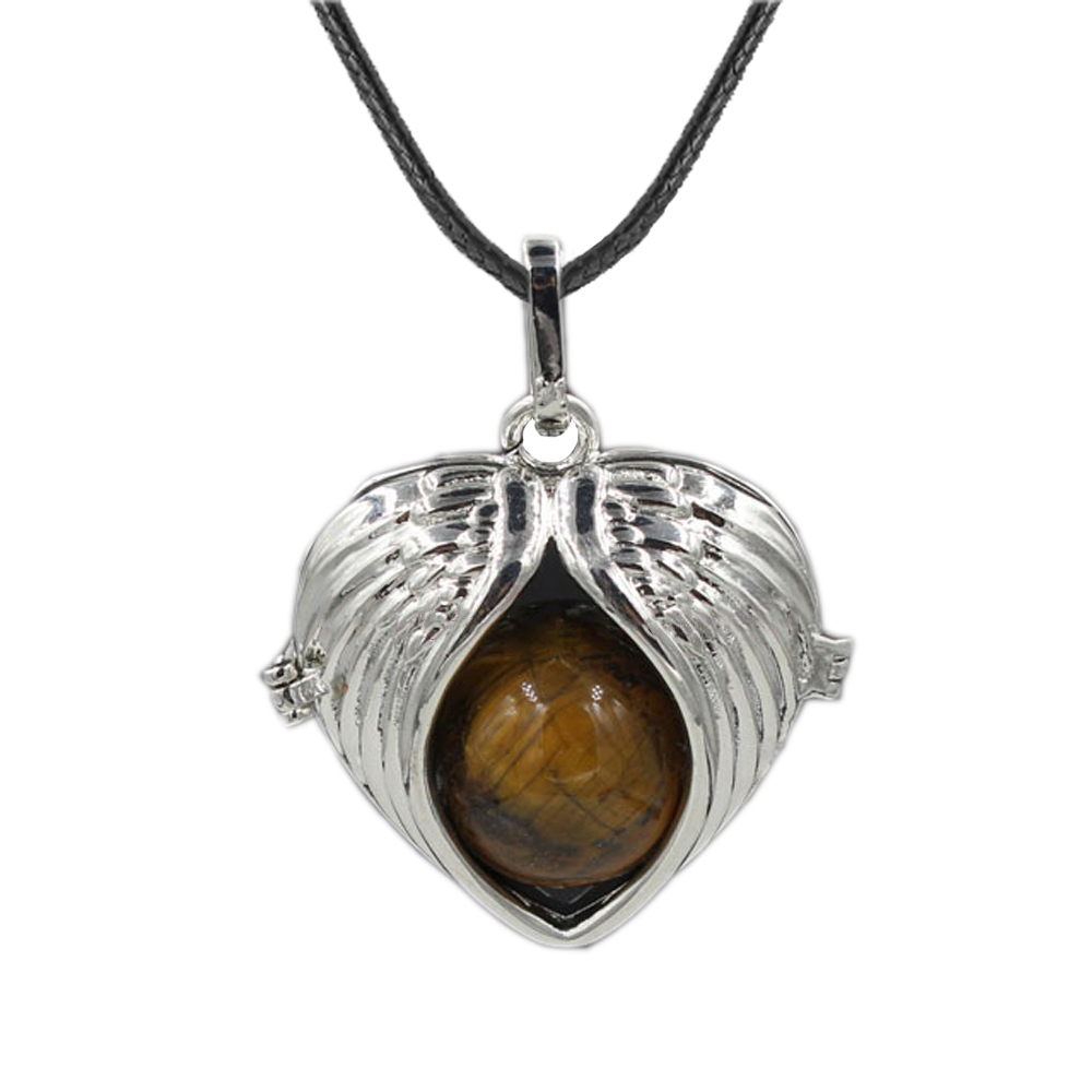 Love Angel Wings Pendant Crystal Pendant NecKLACE Healing Energy Gem Pendant NecKLACE Charm NecKLACE for Women