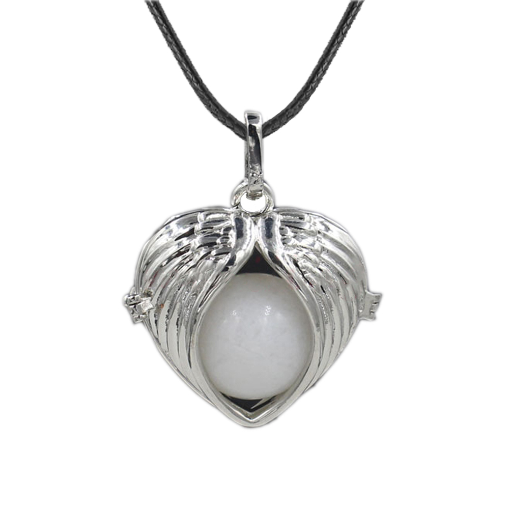 Love Angel Wings Pendant Crystal Pendant NecKLACE Healing Energy Gem Pendant NecKLACE Charm NecKLACE for Women