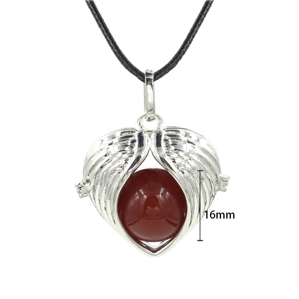 Love Angel Wings Pendant Crystal Pendant NecKLACE Healing Energy Gem Pendant NecKLACE Charm NecKLACE for Women