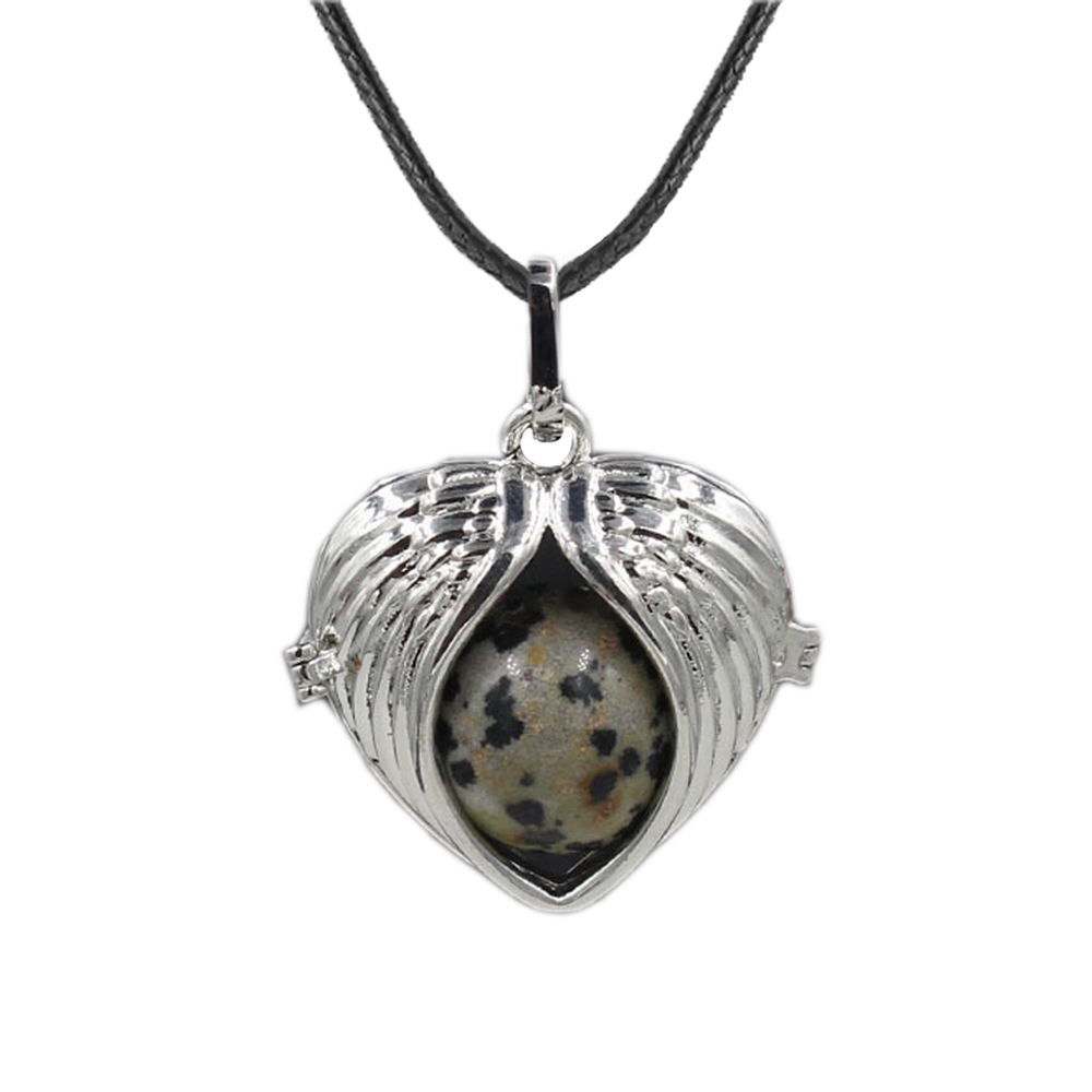 Love Angel Wings Pendant Crystal Pendant NecKLACE Healing Energy Gem Pendant NecKLACE Charm NecKLACE for Women