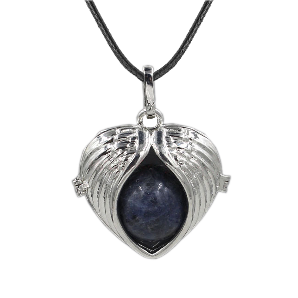 Love Angel Wings Pendant Crystal Pendant NecKLACE Healing Energy Gem Pendant NecKLACE Charm NecKLACE for Women