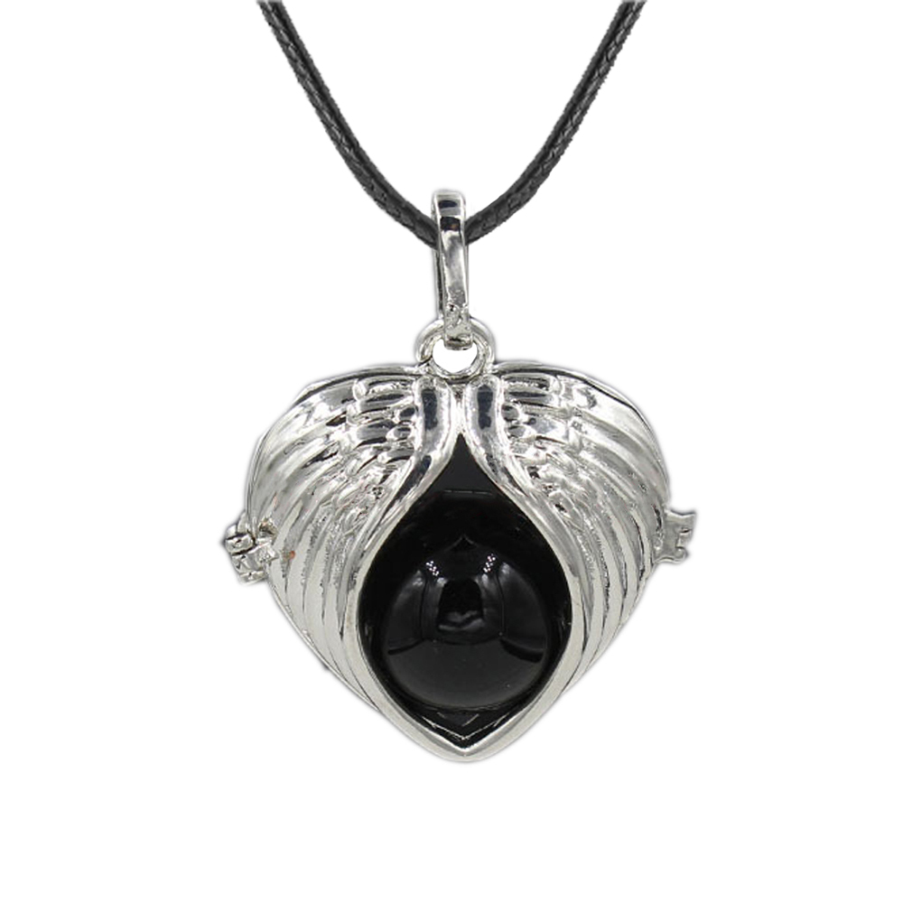 Love Angel Wings Pendant Crystal Pendant NecKLACE Healing Energy Gem Pendant NecKLACE Charm NecKLACE for Women