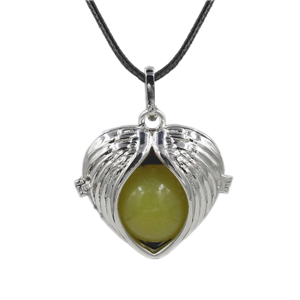 Love Angel Wings Pendant Crystal Pendant NecKLACE Healing Energy Gem Pendant NecKLACE Charm NecKLACE for Women