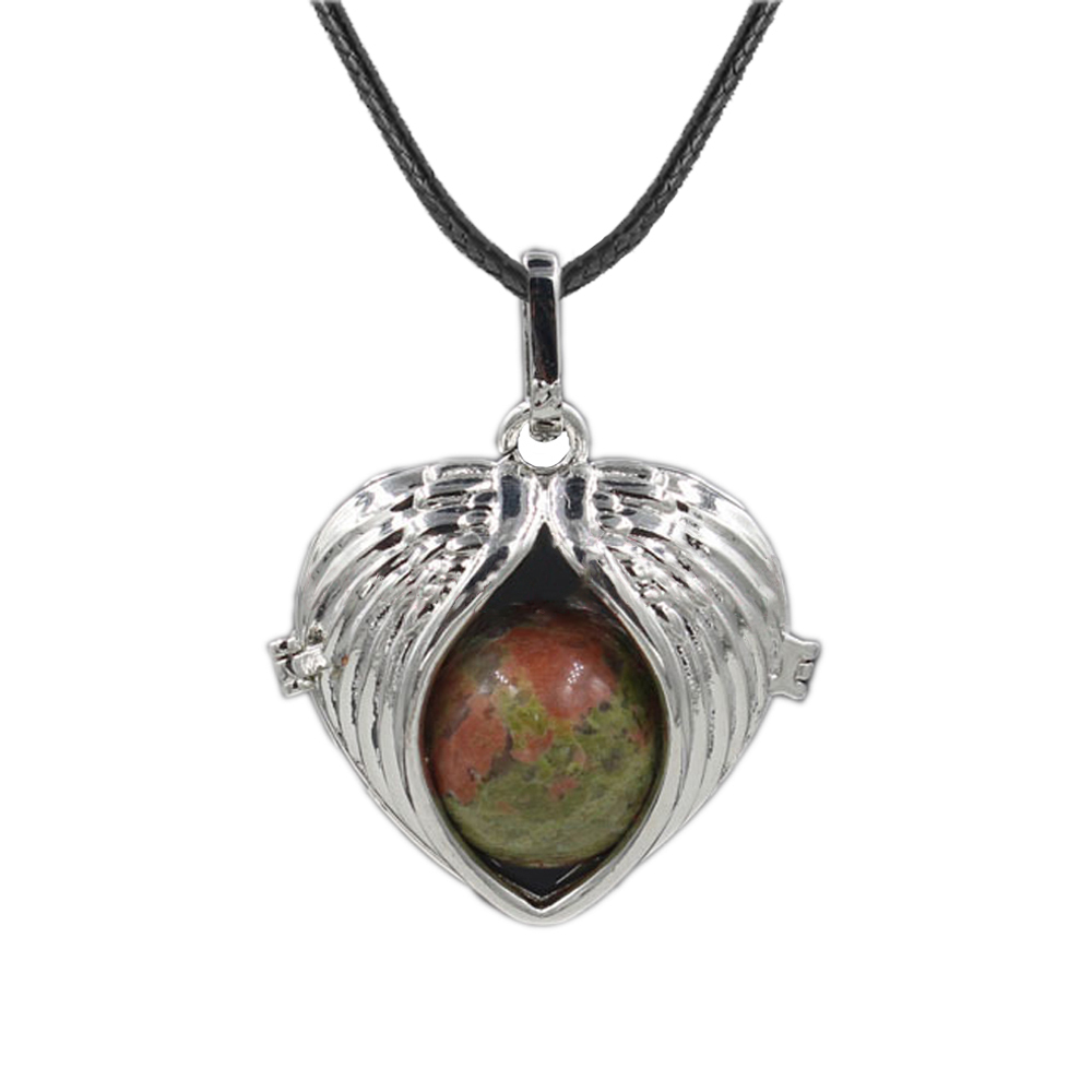 Love Angel Wings Pendant Crystal Pendant NecKLACE Healing Energy Gem Pendant NecKLACE Charm NecKLACE for Women