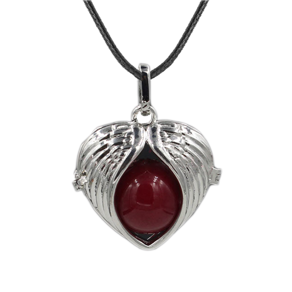 Love Angel Wings Pendant Crystal Pendant NecKLACE Healing Energy Gem Pendant NecKLACE Charm NecKLACE for Women