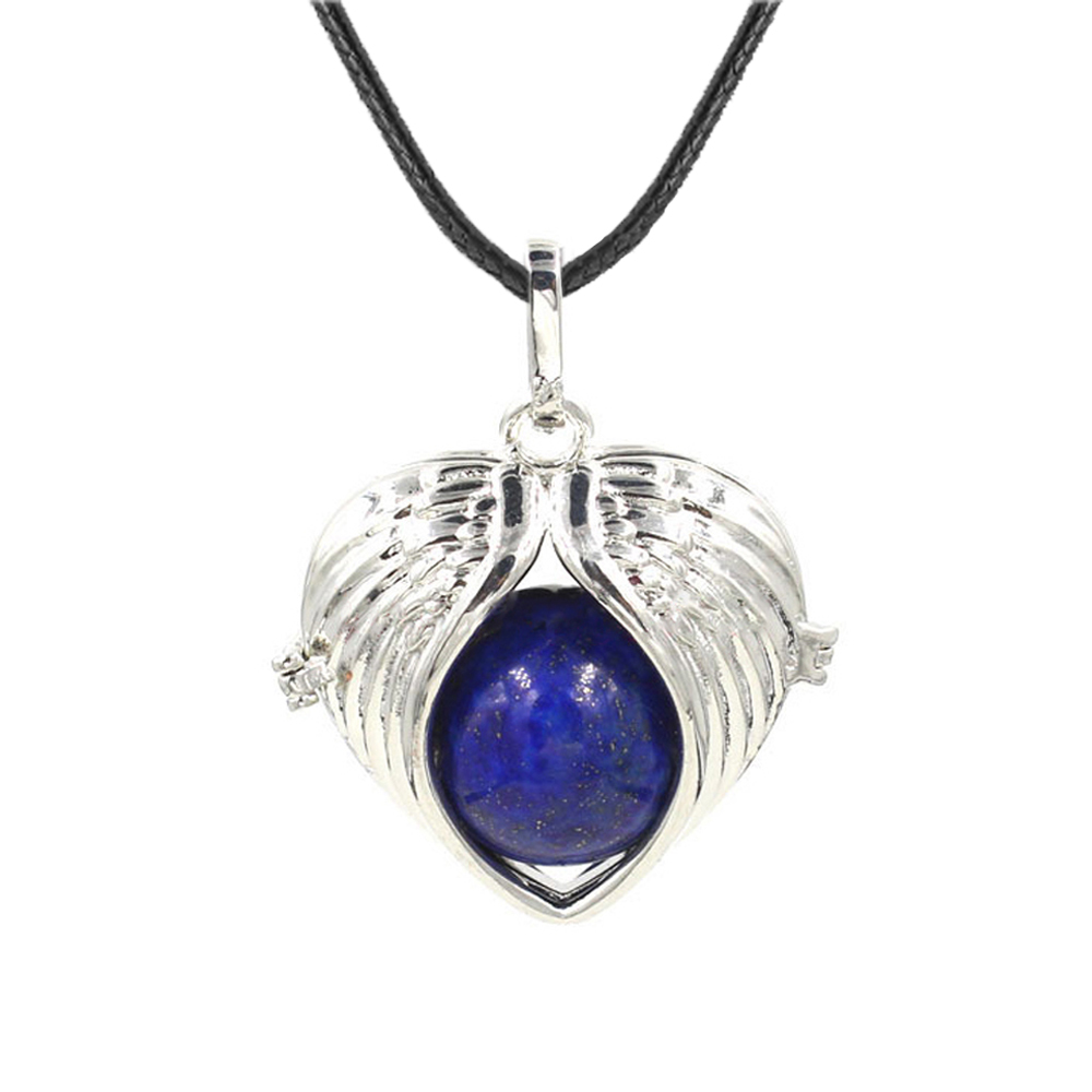 Love Angel Wings Pendant Crystal Pendant NecKLACE Healing Energy Gem Pendant NecKLACE Charm NecKLACE for Women
