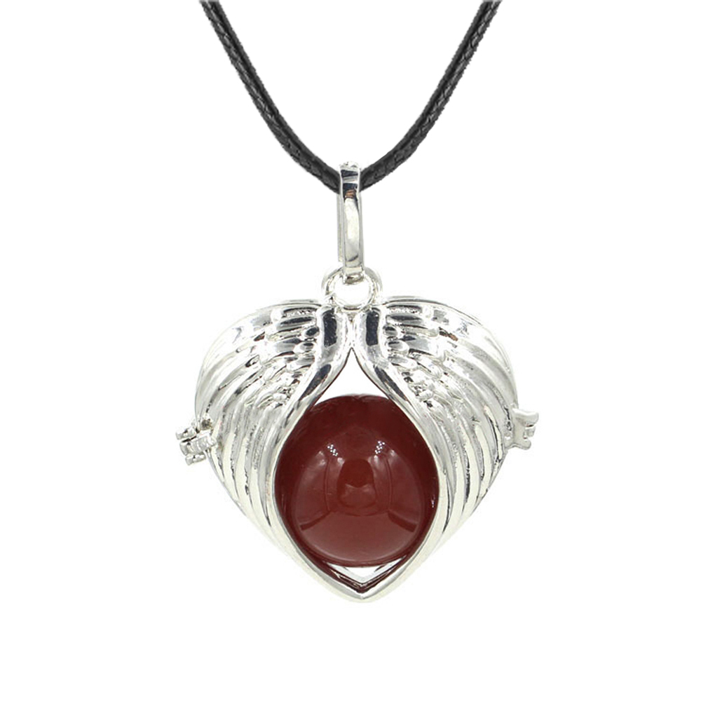 Love Angel Wings Pendant Crystal Pendant NecKLACE Healing Energy Gem Pendant NecKLACE Charm NecKLACE for Women