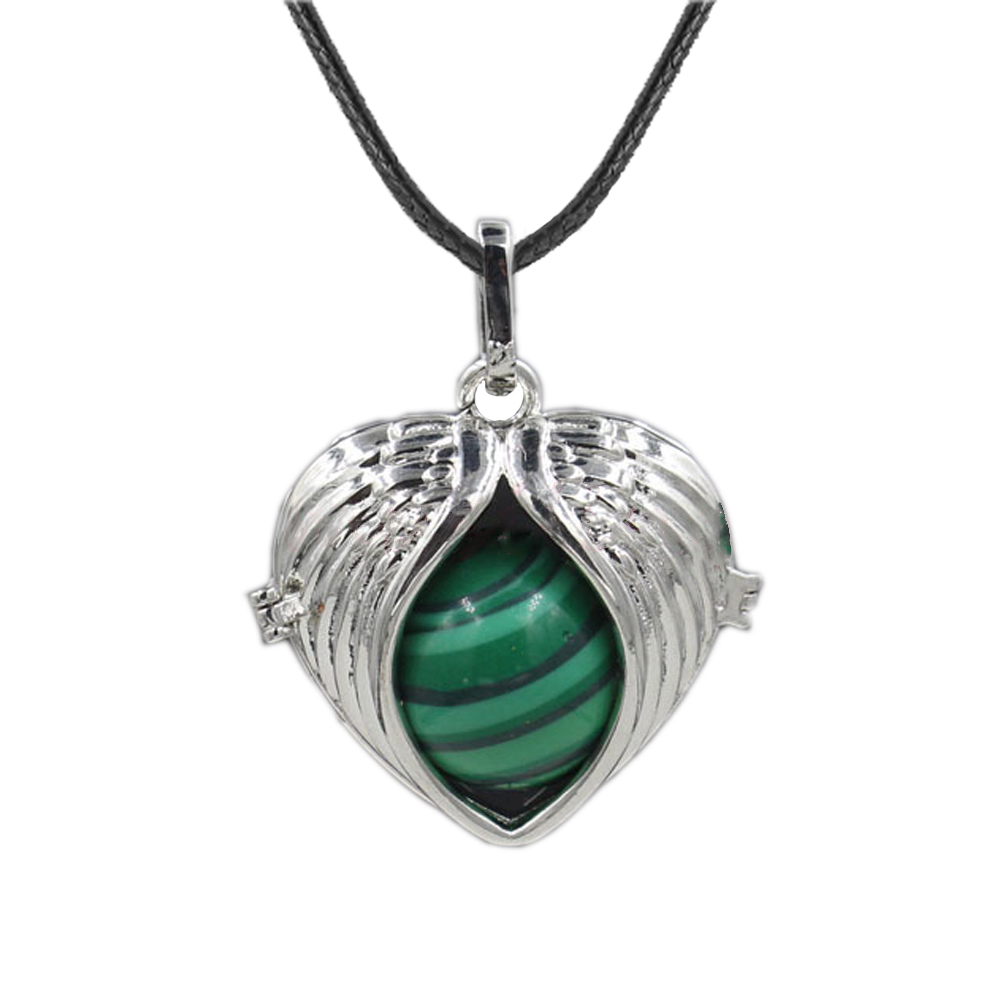 Love Angel Wings Pendant Crystal Pendant NecKLACE Healing Energy Gem Pendant NecKLACE Charm NecKLACE for Women