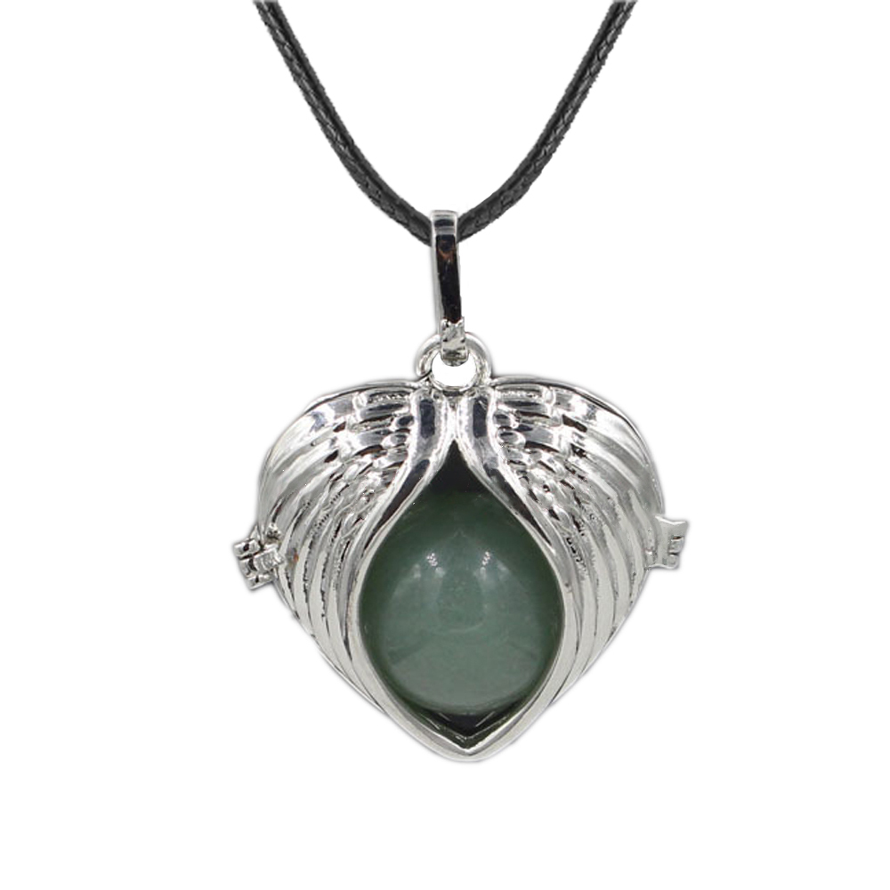 Love Angel Wings Pendant Crystal Pendant NecKLACE Healing Energy Gem Pendant NecKLACE Charm NecKLACE for Women
