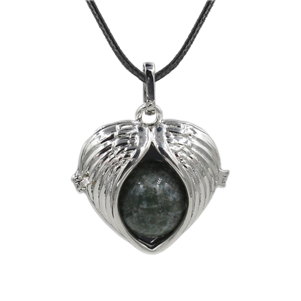 Love Angel Wings Pendant Crystal Pendant NecKLACE Healing Energy Gem Pendant NecKLACE Charm NecKLACE for Women