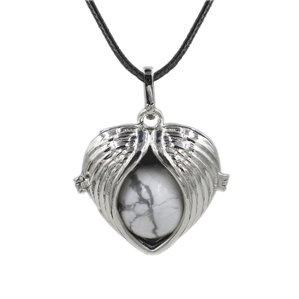 Love Angel Wings Pendant Crystal Pendant NecKLACE Healing Energy Gem Pendant NecKLACE Charm NecKLACE for Women