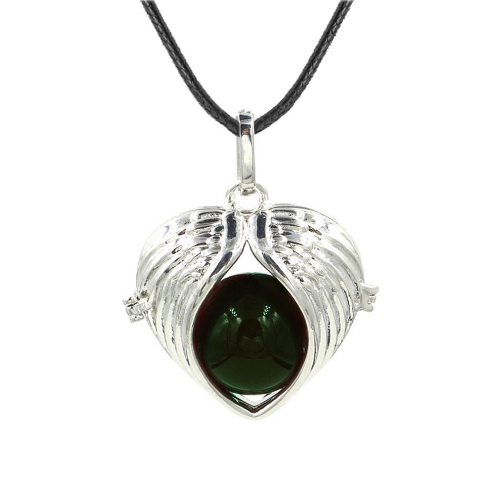 Love Angel Wings Pendant Crystal Pendant NecKLACE Healing Energy Gem Pendant NecKLACE Charm NecKLACE for Women