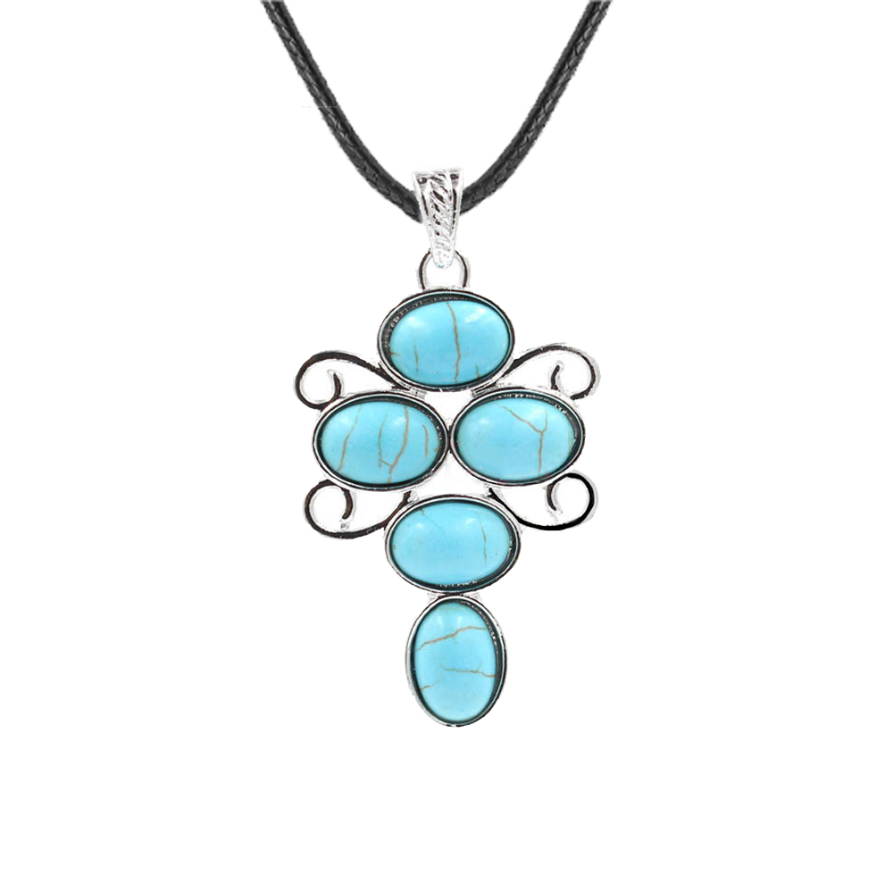 Multi-gem Cross Pendant  Natural Energy Healing Stone Pendant Necklaces  - Available in Different Colors
