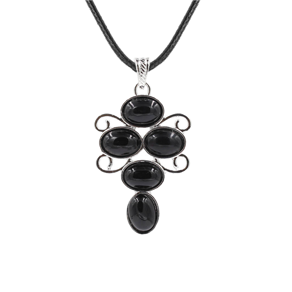 Multi-gem Cross Pendant  Natural Energy Healing Stone Pendant Necklaces  - Available in Different Colors