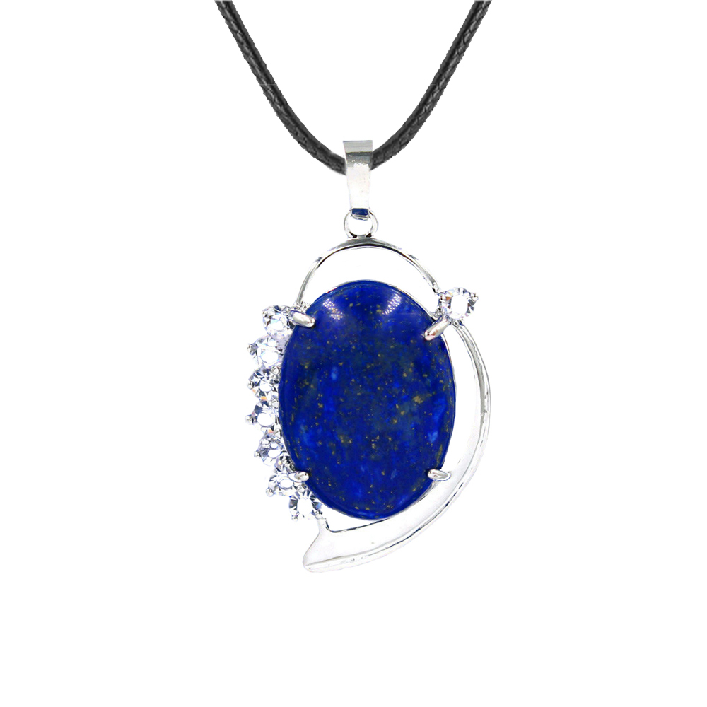 Denier Stone Crystal Pendant Neckle Healing Energy Gem Pendant Necklace for Girls