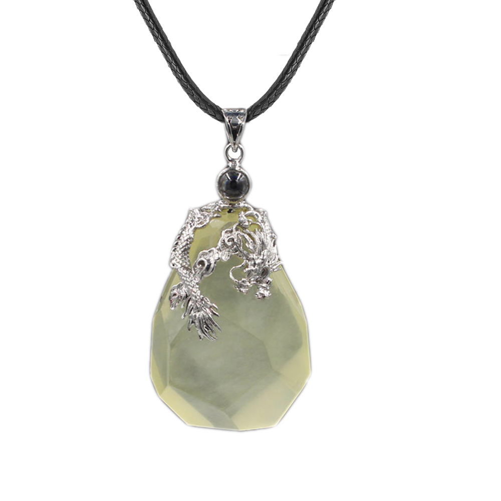 100 languages I love you memory projection crystal dragon pendant necklace for her romantic gift