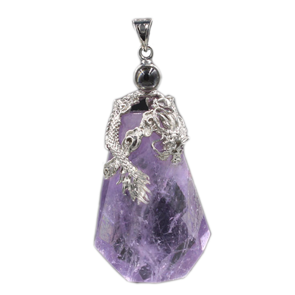 100 languages I love you memory projection crystal dragon pendant necklace for her romantic gift
