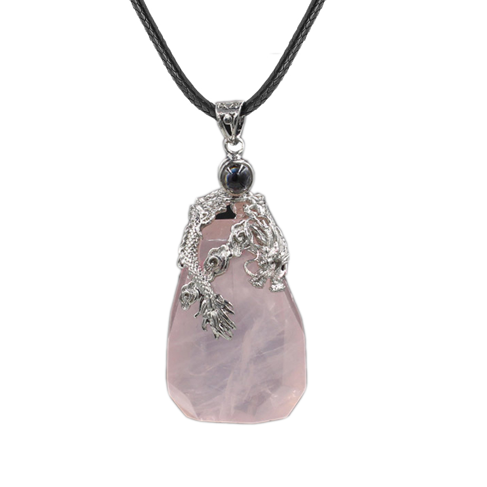 100 languages I love you memory projection crystal dragon pendant necklace for her romantic gift