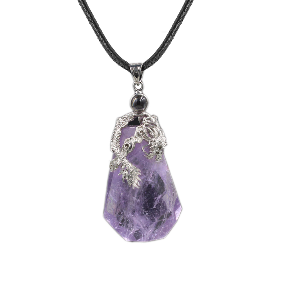 100 languages I love you memory projection crystal dragon pendant necklace for her romantic gift