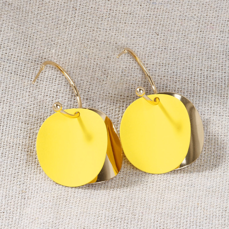 Simple personality and all-match color Morandi earrings temperament earrings