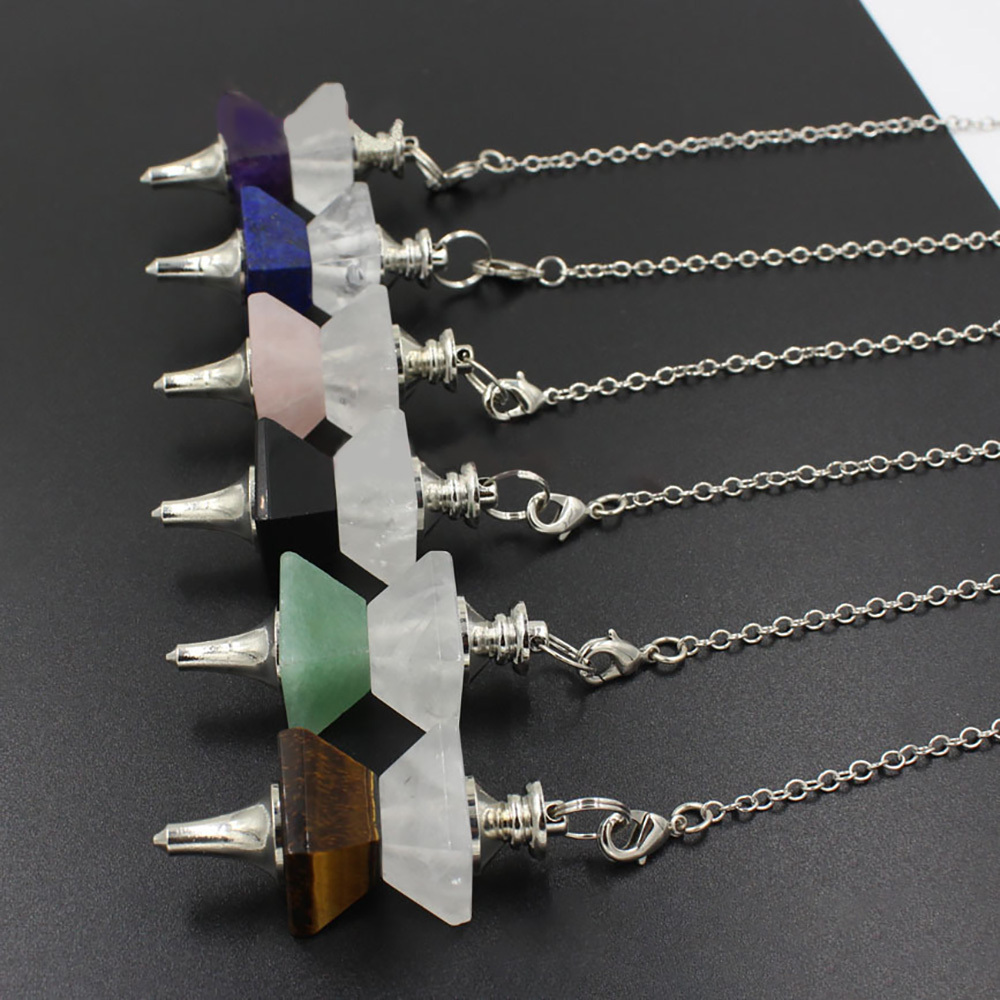 Chakra Spiritual Pendant Nature Energy Gem Pendant Necklace
