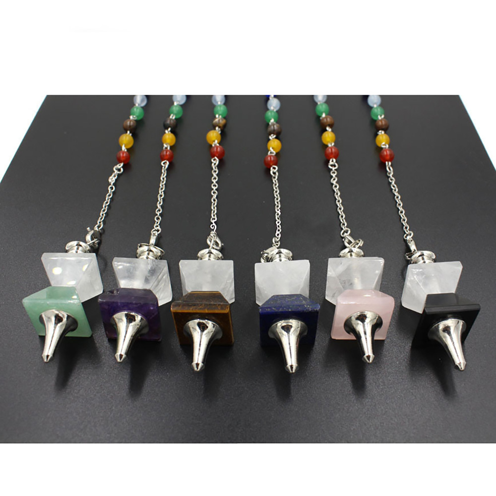 Chakra Spiritual Pendant Nature Energy Gem Pendant Necklace