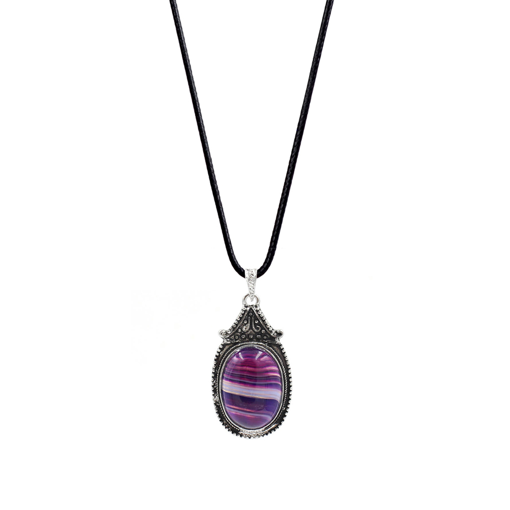 Vintage denier pendant healing crystal pendant necklace nature energy gem pendant necklace