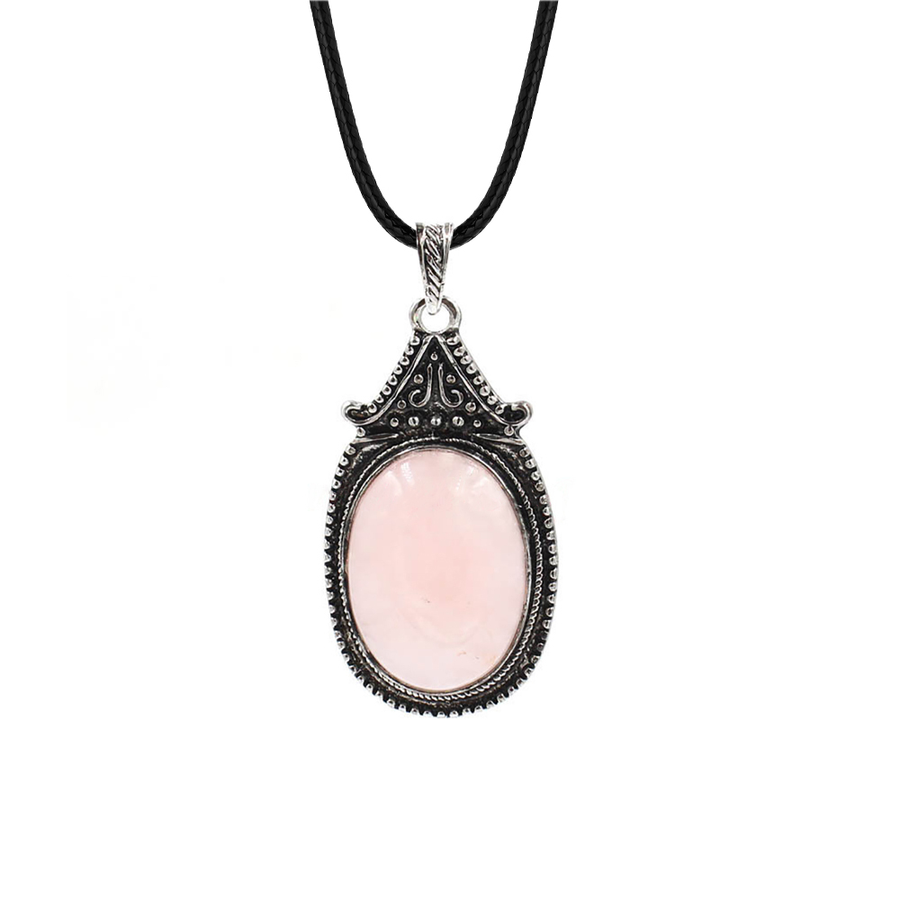Vintage denier pendant healing crystal pendant necklace nature energy gem pendant necklace