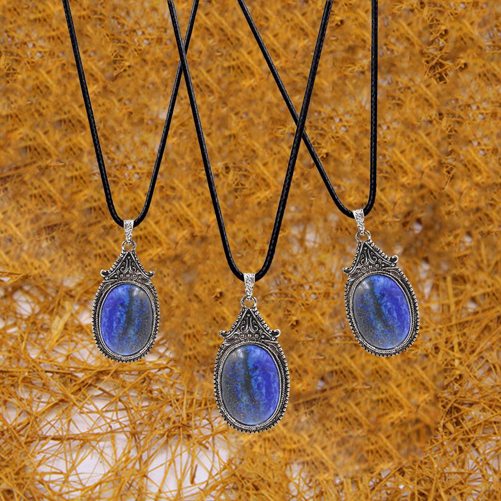 Vintage denier pendant healing crystal pendant necklace nature energy gem pendant necklace