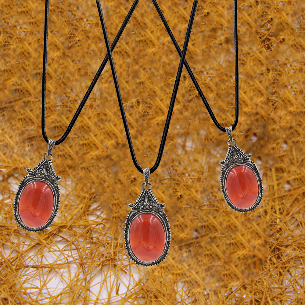 Vintage denier pendant healing crystal pendant necklace nature energy gem pendant necklace