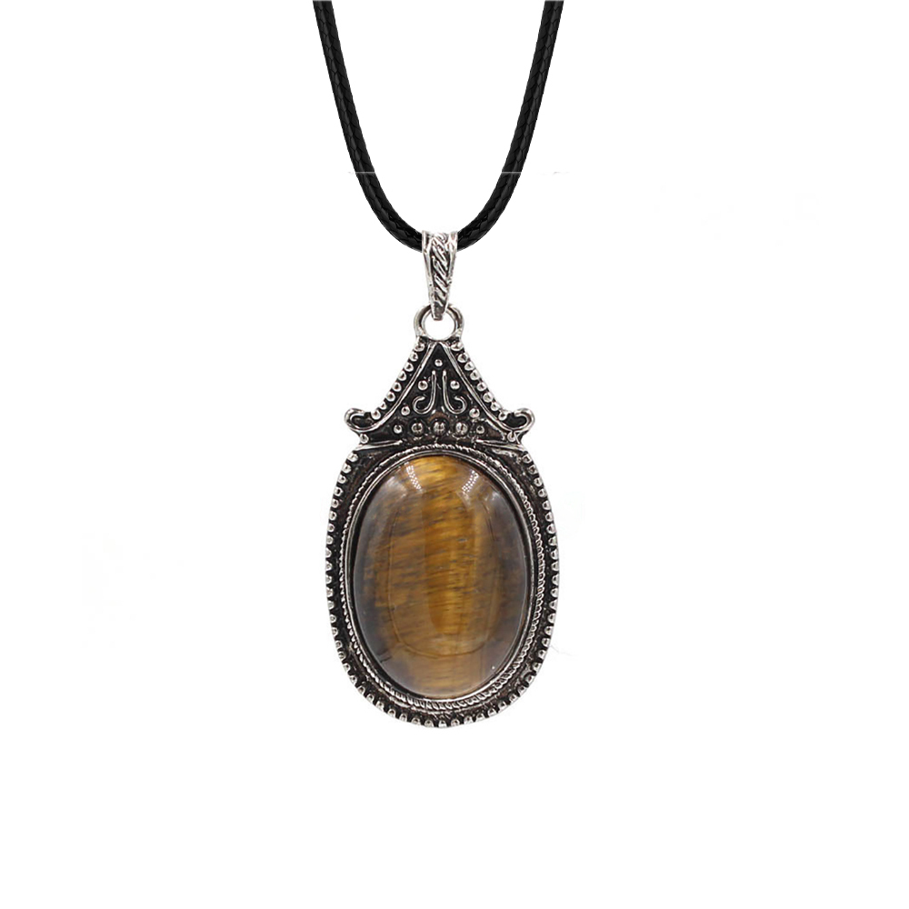 Vintage denier pendant healing crystal pendant necklace nature energy gem pendant necklace