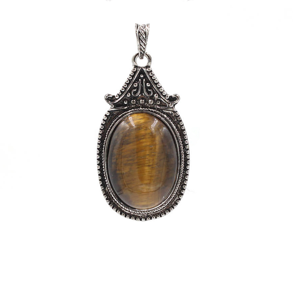Vintage denier pendant healing crystal pendant necklace nature energy gem pendant necklace