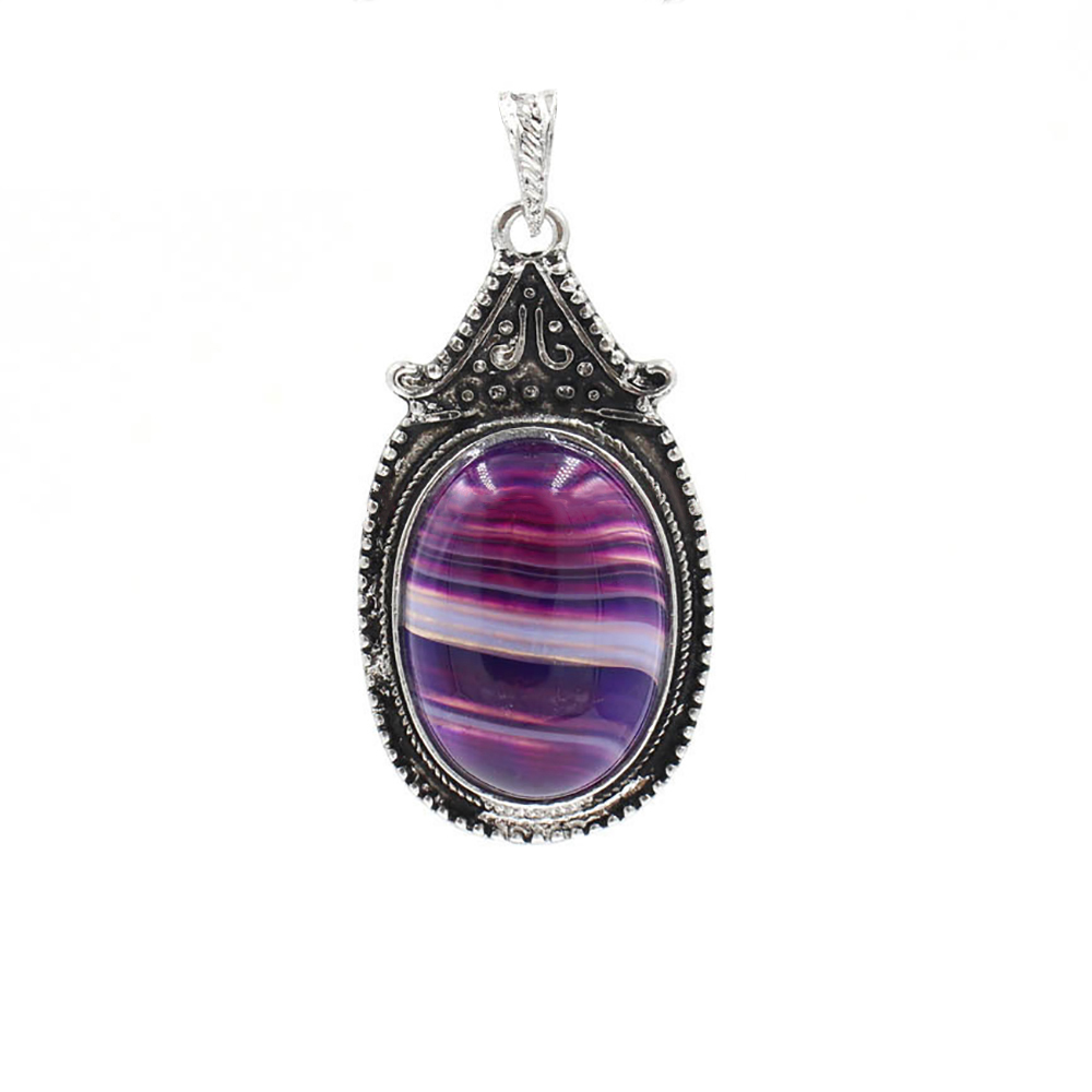 Vintage denier pendant healing crystal pendant necklace nature energy gem pendant necklace