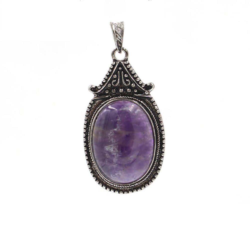 Vintage denier pendant healing crystal pendant necklace nature energy gem pendant necklace