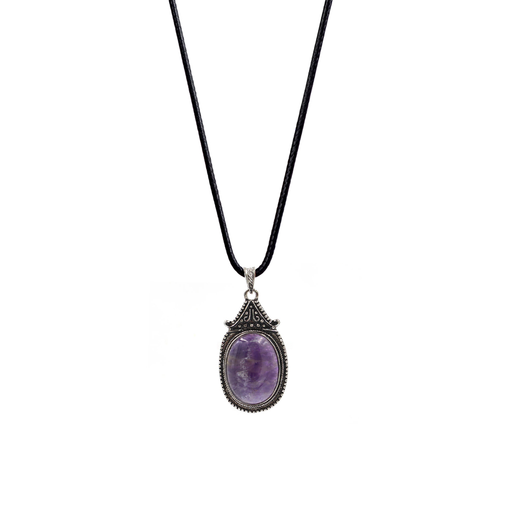 Vintage denier pendant healing crystal pendant necklace nature energy gem pendant necklace