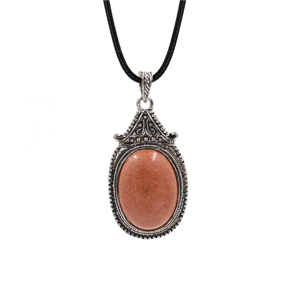 Vintage denier pendant healing crystal pendant necklace nature energy gem pendant necklace