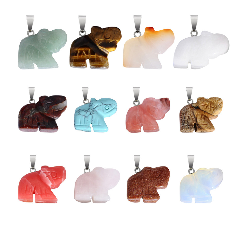 Big Box Healing Crystal Pendant Necklace Reiki Spiritual Energy Gem Quartz Jewelry Gift