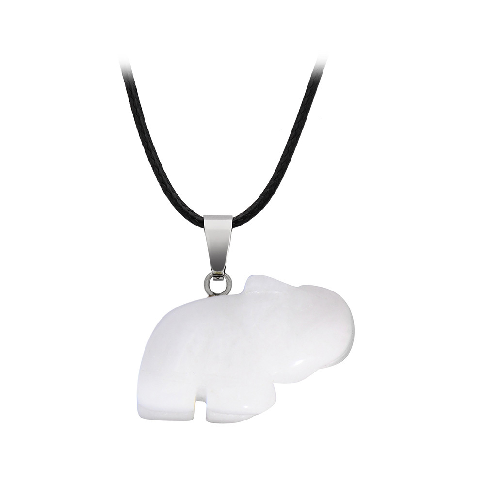 Big Box Healing Crystal Pendant Necklace Reiki Spiritual Energy Gem Quartz Jewelry Gift