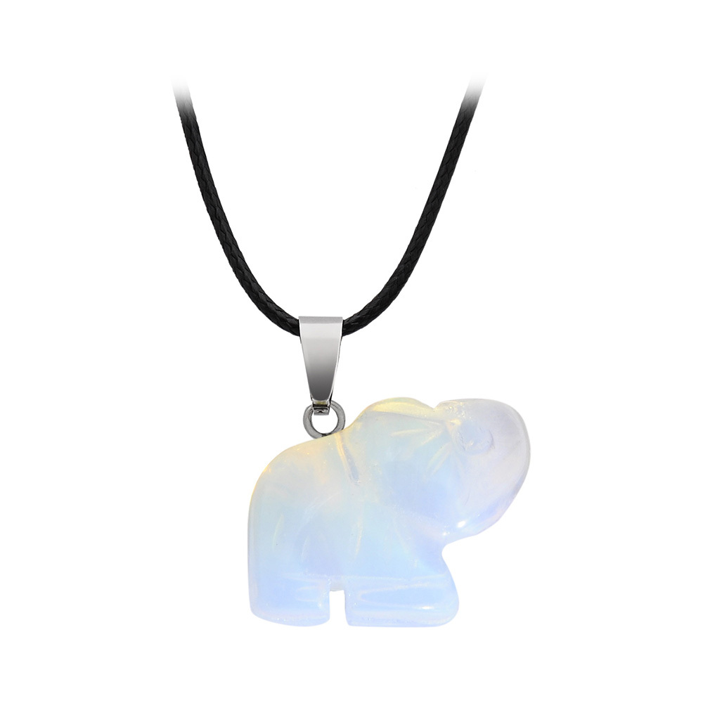 Big Box Healing Crystal Pendant Necklace Reiki Spiritual Energy Gem Quartz Jewelry Gift