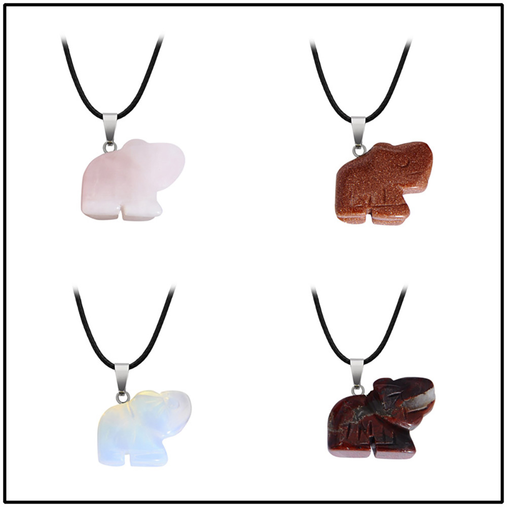 Big Box Healing Crystal Pendant Necklace Reiki Spiritual Energy Gem Quartz Jewelry Gift