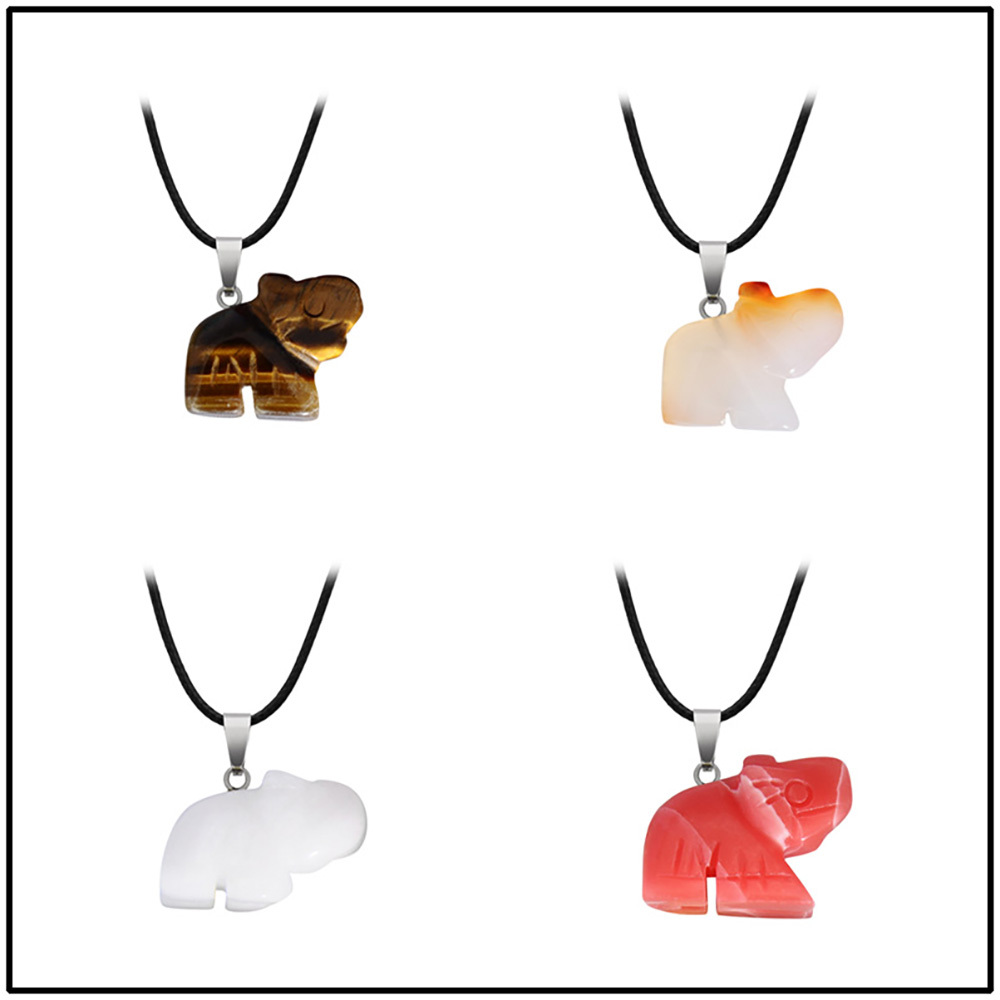 Big Box Healing Crystal Pendant Necklace Reiki Spiritual Energy Gem Quartz Jewelry Gift